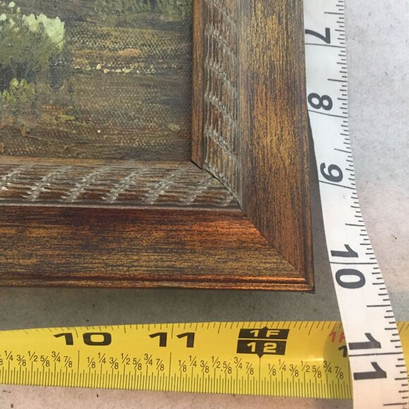 Painting Framed Desert Landscape Acrylic 12 X 11 - Picture 5 of 5